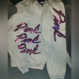 VS PINK Sequin Matching Set